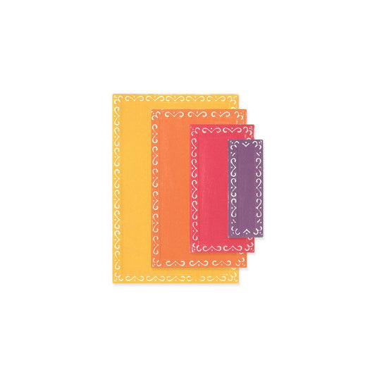 Sizzix • framelits die set fanciful renee deco rectangles 9pcs