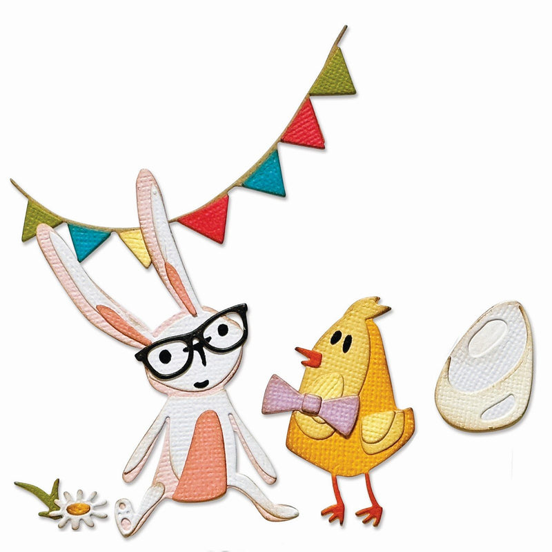 Afbeelding laden in galerijviewer, Sizzix • tim holtz thinlits die set vault bunny chick

