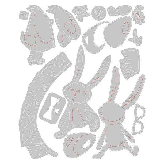 Sizzix • tim holtz thinlits die set vault bunny chick