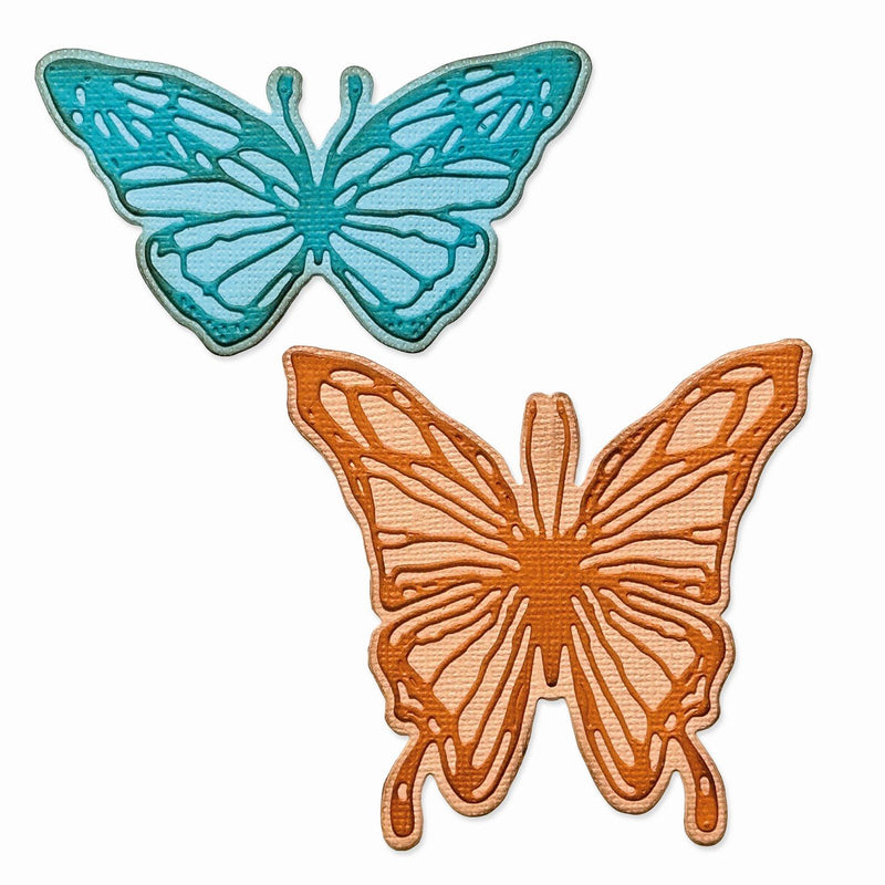 Afbeelding laden in galerijviewer, Sizzix • tim holtz thinlits die set vault scribbly butterfly
