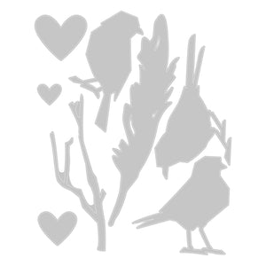 Sizzix • tim holtz thinlits die set vault lovebirds