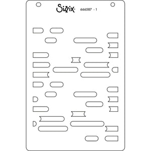 Sizzix • cosmopolitan layered stencils a6 downtown 4pcs