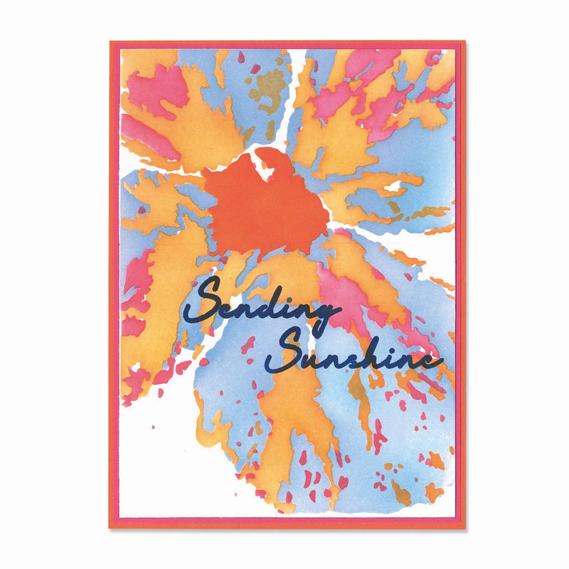 Afbeelding laden in galerijviewer, Sizzix • cosmopolitan layered stencils a6 floral impressions 4pcs
