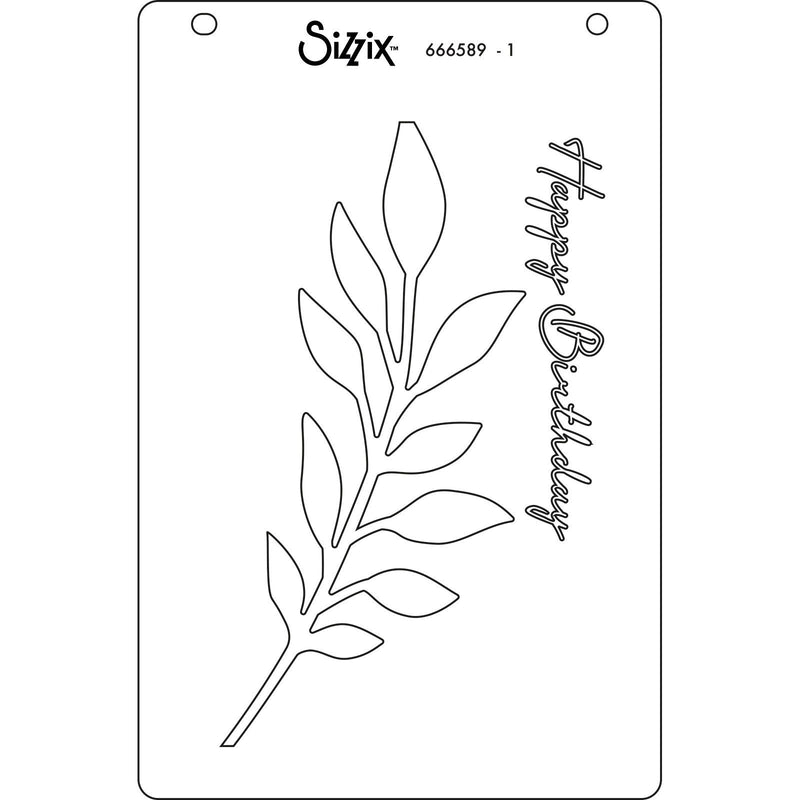 Afbeelding laden in galerijviewer, Sizzix • cosmopolitan layered stencils a6 frond 4pcs
