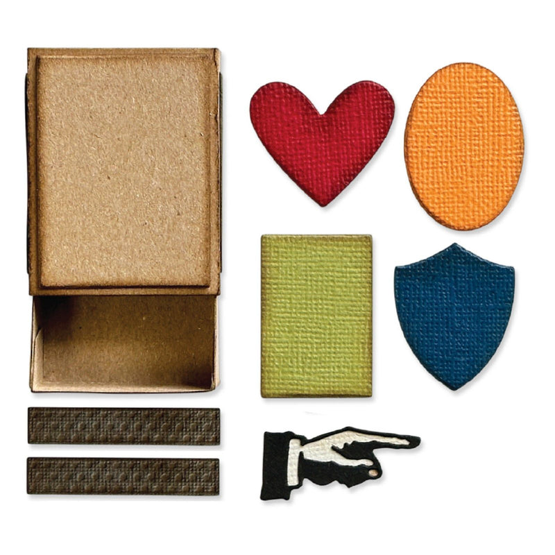 Afbeelding laden in galerijviewer, Sizzix • vault matchbox by tim holtz
