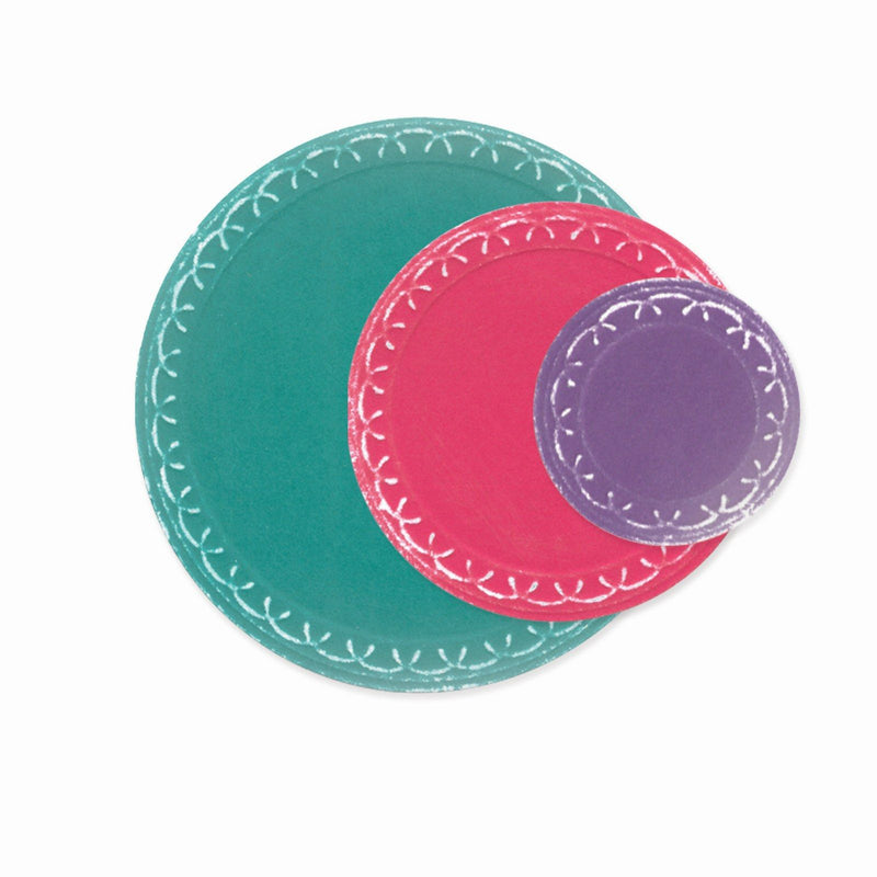Afbeelding laden in galerijviewer, Sizzix • framelits die set fanciful alena arched circles 9pcs
