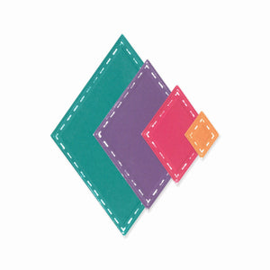 Sizzix • framelits die set fanciful katy deco diamonds 13pcs