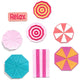 Sizzix • thinlits die set beach blankets brellas no.2 15pcs