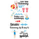 Sizzix • clear stamp set synchronized swimmers 29pcs