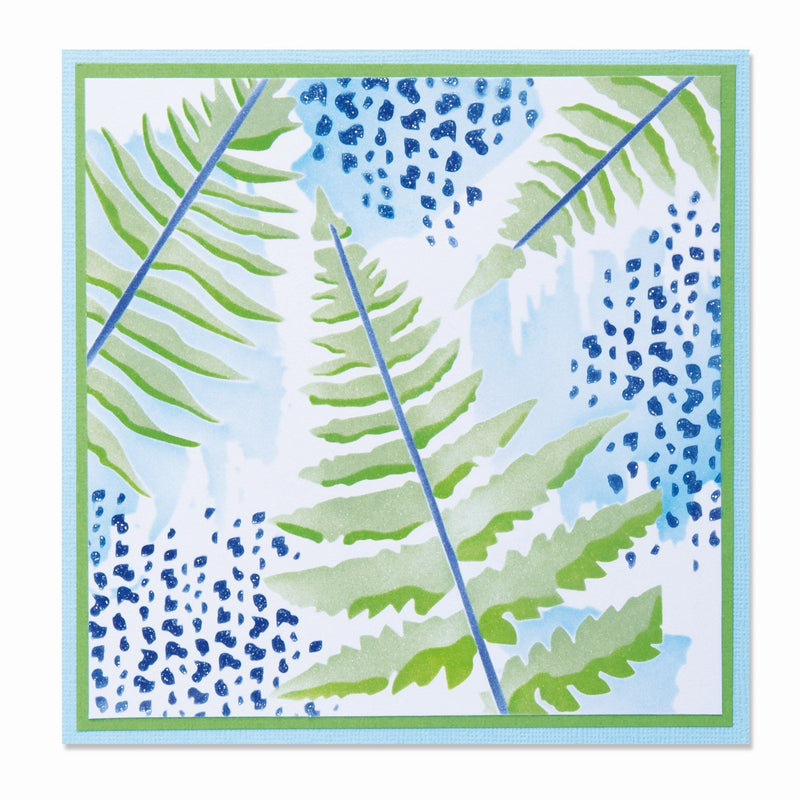 Afbeelding laden in galerijviewer, Sizzix • layered stencil fern 4pcs
