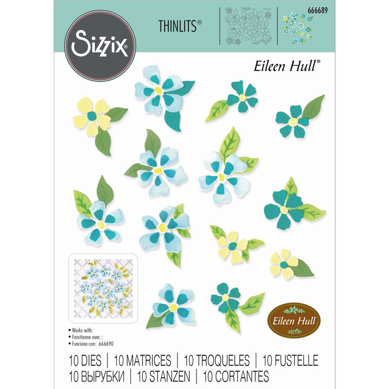 Afbeelding laden in galerijviewer, Sizzix • thinlits die set painterly blooms background 12pcs
