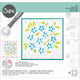 Sizzix • layered stencil watercolour flowers lattice 4pcs