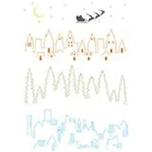 Sizzix • clear stamp set a5 cosmopolitan the view 6pcs