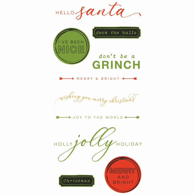 Afbeelding laden in galerijviewer, Sizzix • clear stamp set with framelits die jolly sentiments 14pcs
