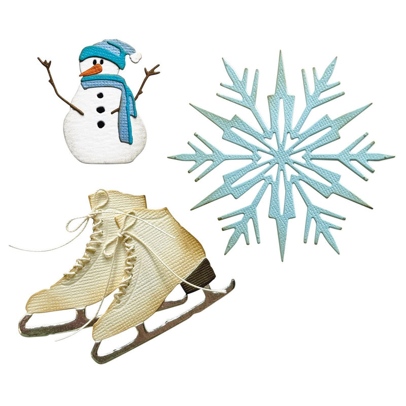 Afbeelding laden in galerijviewer, Sizzix • tim holtz thinlits die set vault winter wishes 10pcs
