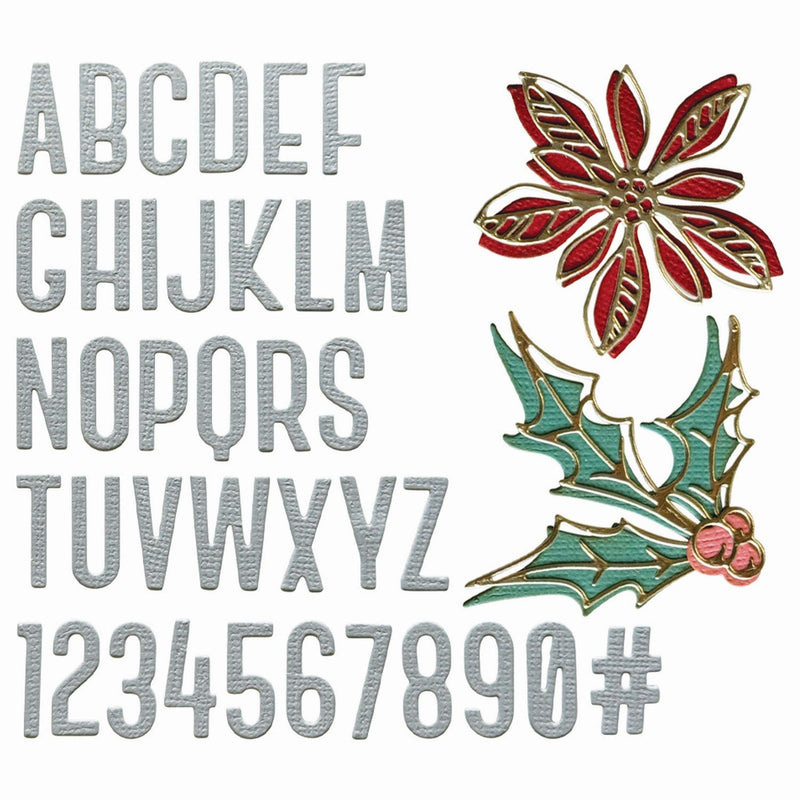 Afbeelding laden in galerijviewer, Sizzix • tim holtz thinlits die set vault seasonal sketch 43pcs
