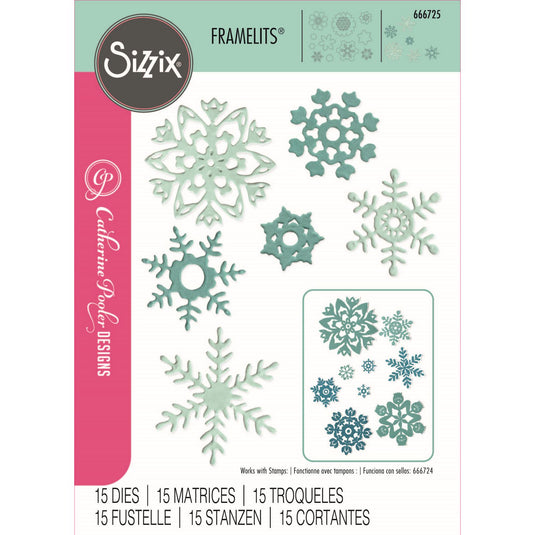 Sizzix • framelits die set white christmas nr.2 15pcs