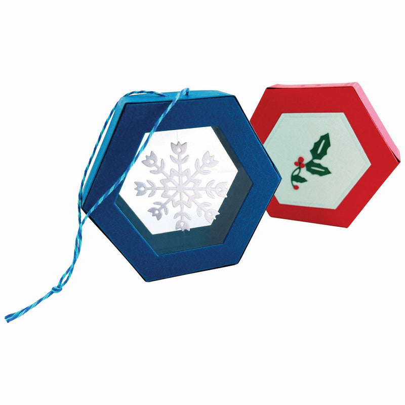 Afbeelding laden in galerijviewer, Sizzix • thinlits die set hanging ornament box 12pcs
