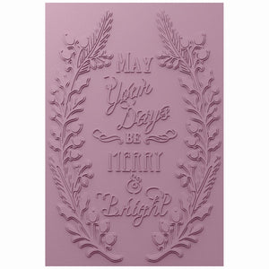 Sizzix • 3d textured impressions embossing folder merry bright