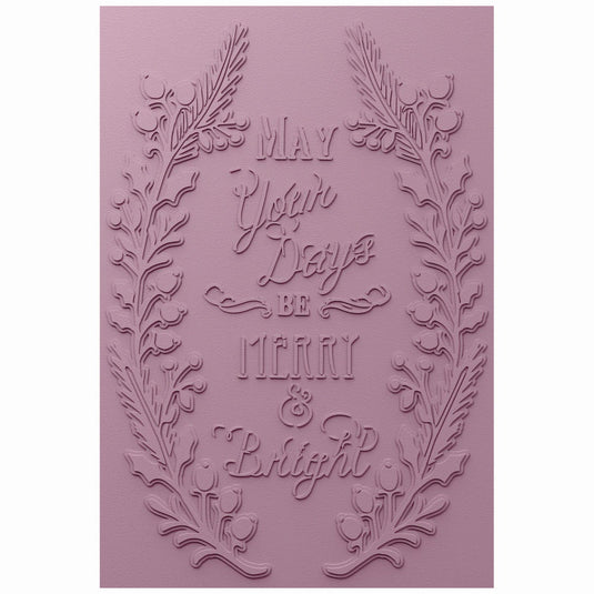 Sizzix • 3d textured impressions embossing folder merry bright