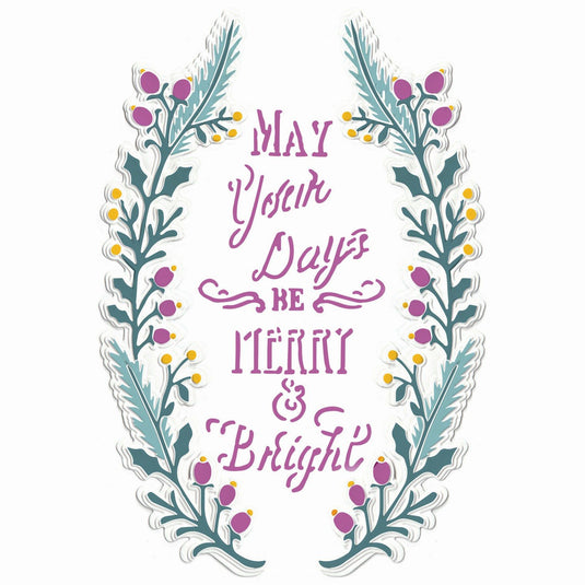 Sizzix • 3d textured impressions embossing folder merry bright