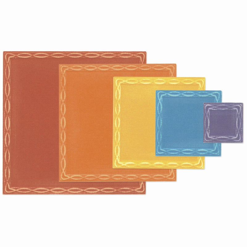 Afbeelding laden in galerijviewer, Sizzix • fanciful framelits die set yvette interlaces squares 11pcs
