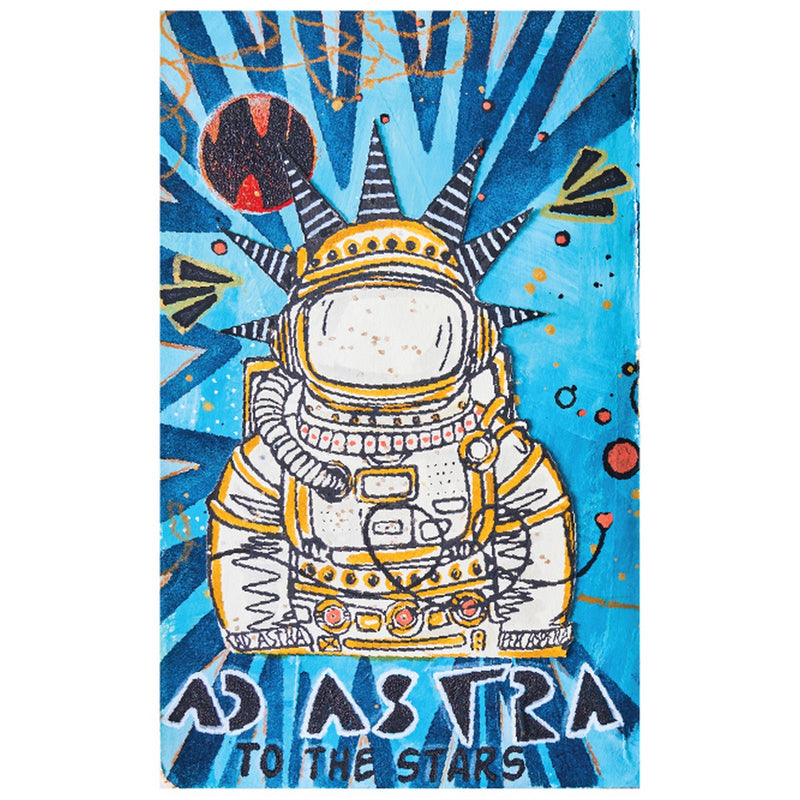 Afbeelding laden in galerijviewer, Sizzix • studio clear stamps set 10pcs 3pcs stencils ad astra by cat kerr
