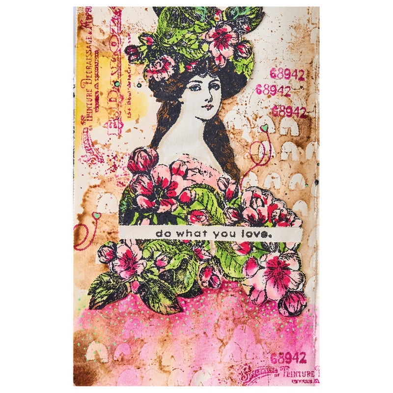 Afbeelding laden in galerijviewer, Sizzix • studio stamps set 11pcs 3pcs stencils feed your soul by cat kerr
