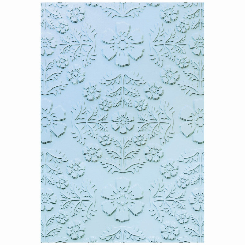 Afbeelding laden in galerijviewer, Sizzix • textured impressions embossing folder a5 floral damask
