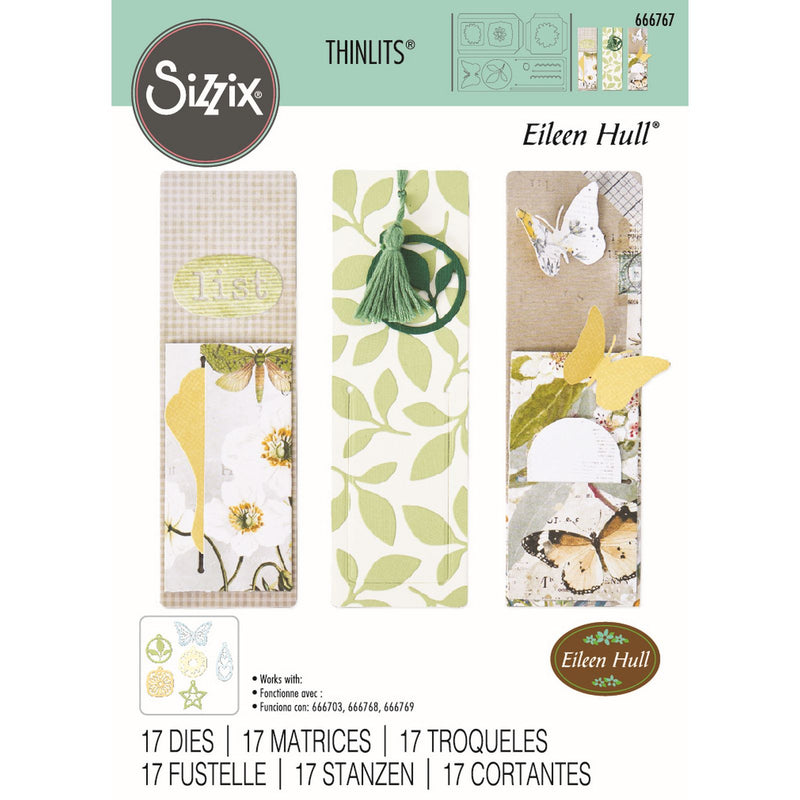 Afbeelding laden in galerijviewer, Sizzix • thinlits die set bookmark, pockets toppers 17pcs
