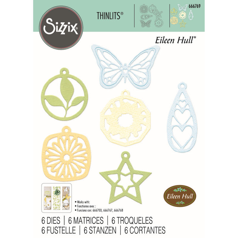 Afbeelding laden in galerijviewer, Sizzix • thinlits die set charms 6pcs
