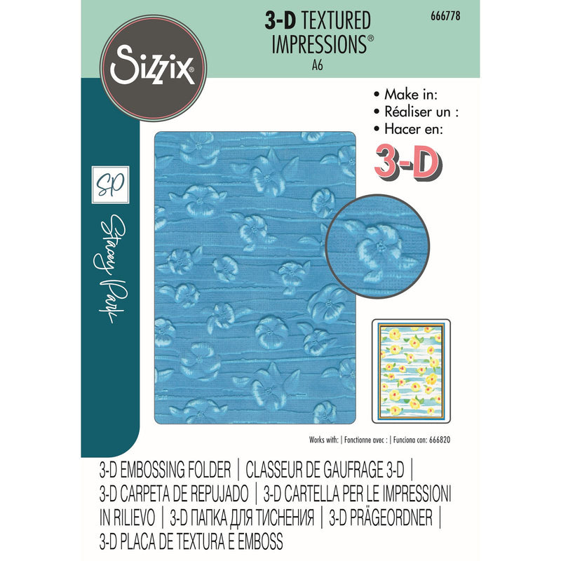 Afbeelding laden in galerijviewer, Sizzix • 3d textured impressions embossing folder serene sophisticate
