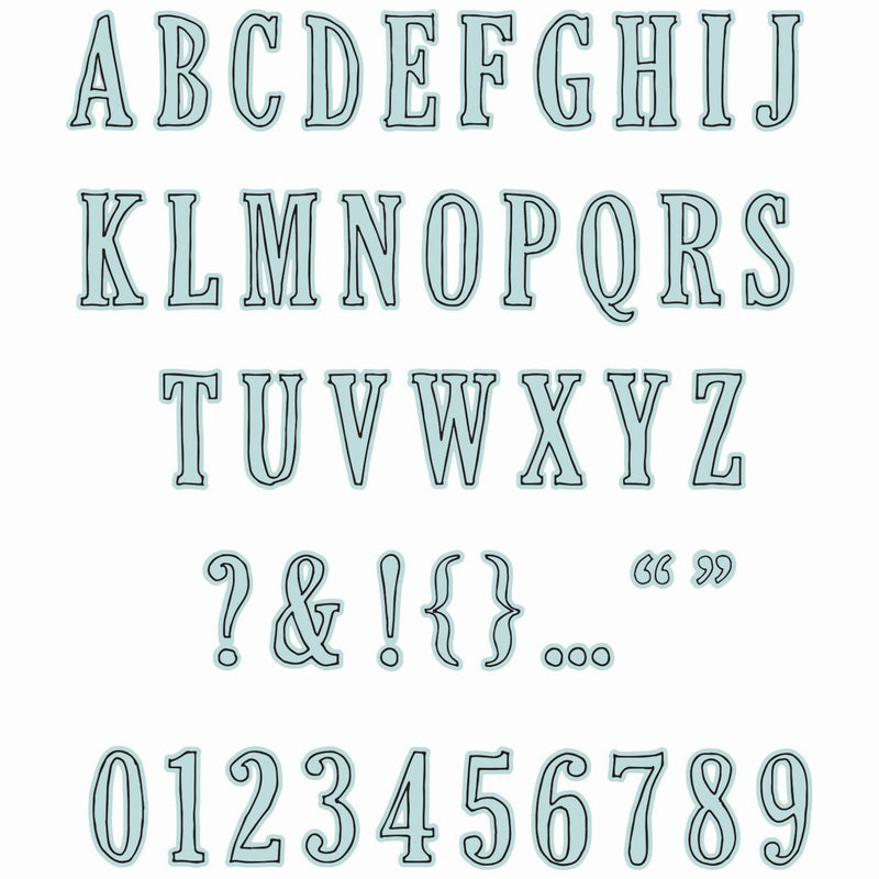 Afbeelding laden in galerijviewer, Sizzix • clear stamps with framelits fine line alpha 01 60pcs
