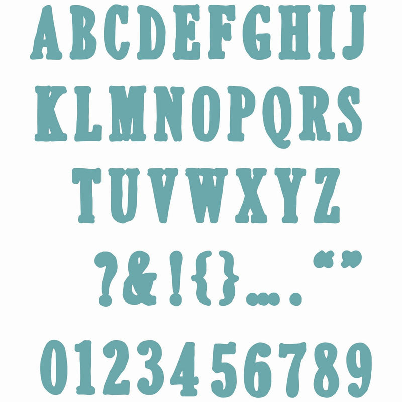 Afbeelding laden in galerijviewer, Sizzix • framelits die set fine line alpha 02 45pcs
