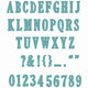 Sizzix • framelits die set fine line alpha 02 45pcs