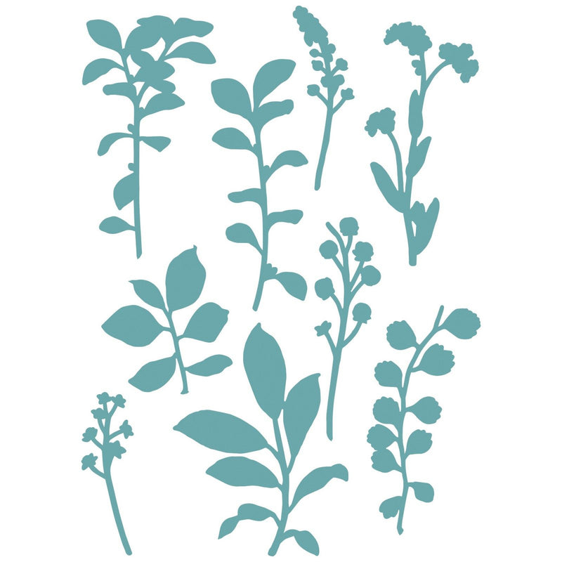 Afbeelding laden in galerijviewer, Sizzix • framelits die set fine stems 02 9pcs
