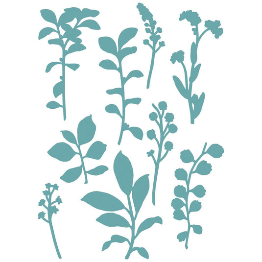 Sizzix • framelits die set fine stems 02 9pcs