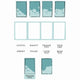 Sizzix • clear stamps with framelits painted palettes 13pcs