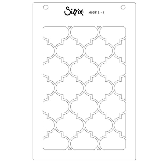 Sizzix • stencil textures from afar nr.2 4pcs