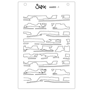 Sizzix • stencil serene sophisticate nr.2 4pcs