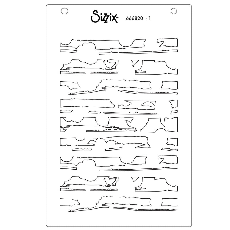 Afbeelding laden in galerijviewer, Sizzix • stencil serene sophisticate nr.2 4pcs
