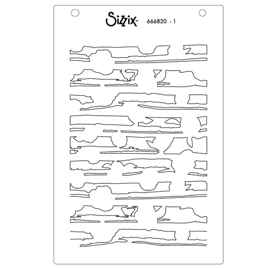 Sizzix • stencil serene sophisticate nr.2 4pcs