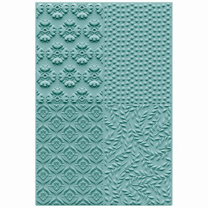 Sizzix • 3-d textured impressions embossing folder posh patterns by catherine pooler