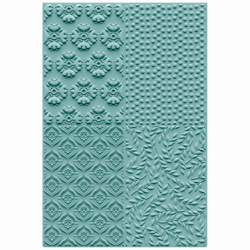 Afbeelding laden in galerijviewer, Sizzix • 3-d textured impressions embossing folder posh patterns by catherine pooler
