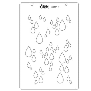 Sizzix • clear stamp a5 set drip, drip, drop by stacey park