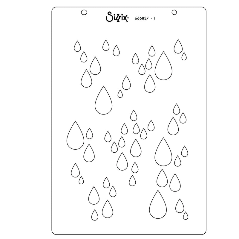 Afbeelding laden in galerijviewer, Sizzix • clear stamp a5 set drip, drip, drop by stacey park

