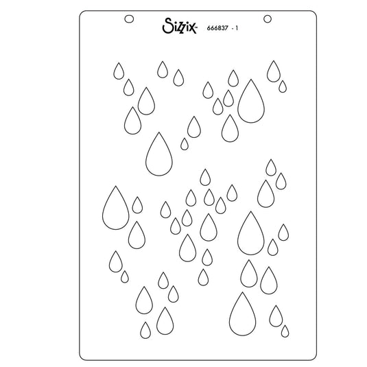 Sizzix • clear stamp a5 set drip, drip, drop by stacey park