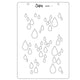 Sizzix • clear stamp a5 set drip, drip, drop by stacey park