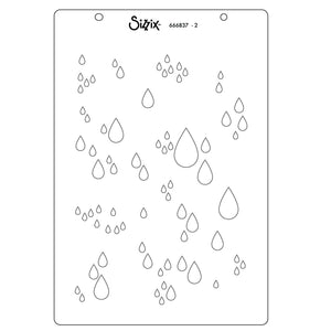 Sizzix • clear stamp a5 set drip, drip, drop by stacey park