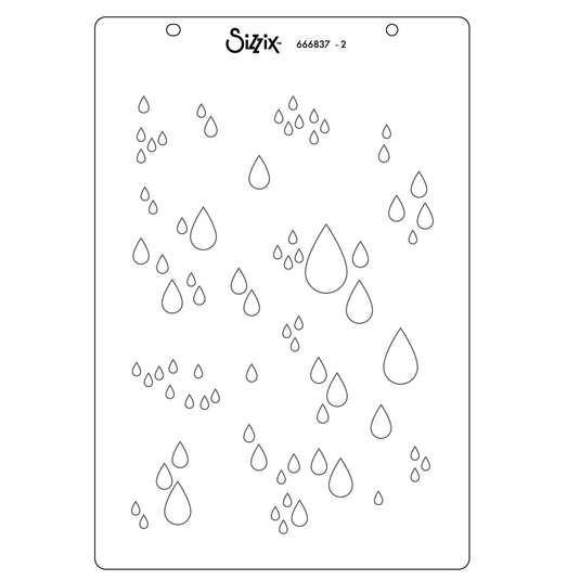 Sizzix • clear stamp a5 set drip, drip, drop by stacey park